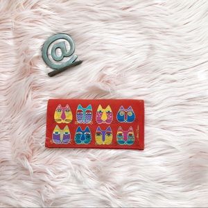 Laurel Burch | Red Orange Cats Wallet